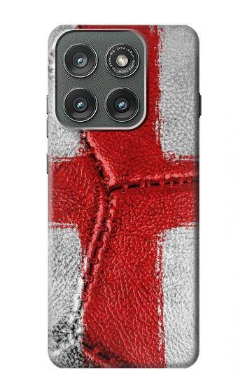 S3316 England Flag Vintage Football Graphic Case For Motorola Edge (2025)