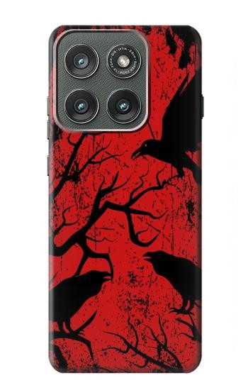 S3325 Crow Black Blood Tree Case For Motorola Edge (2025)