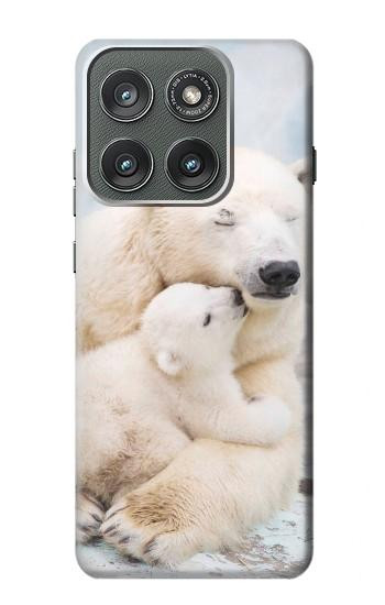 S3373 Polar Bear Hug Family Case For Motorola Edge (2025)