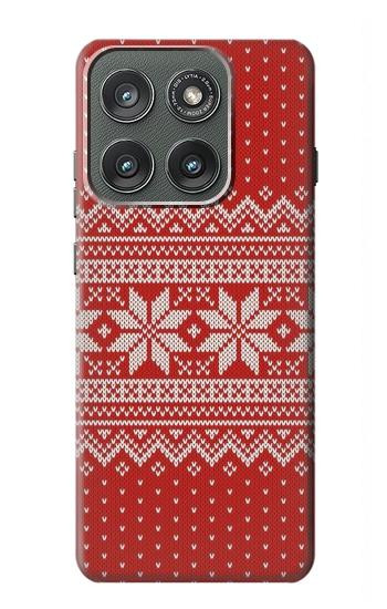 S3384 Winter Seamless Knitting Pattern Case For Motorola Edge (2025)