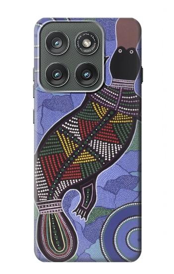 S3387 Platypus Australian Aboriginal Art Case For Motorola Edge (2025)