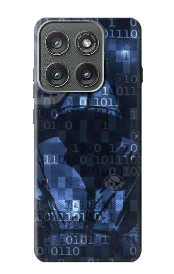 S3431 Digital Code Cyber Hacker Case For Motorola Edge (2025)