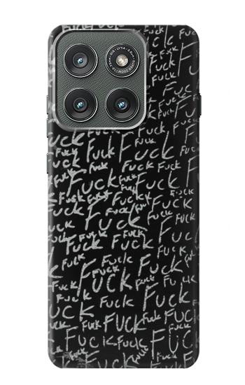 S3478 Funny Words Blackboard Case For Motorola Edge (2025)