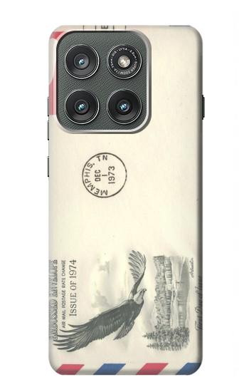 S3551 Vintage Airmail Envelope Art Case For Motorola Edge (2025)