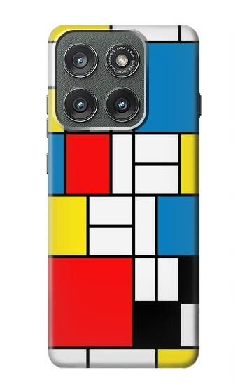 S3814 Piet Mondrian Line Art Composition Case For Motorola Edge (2025)