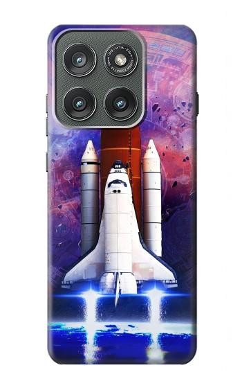 S3913 Colorful Nebula Space Shuttle Case For Motorola Edge (2025)