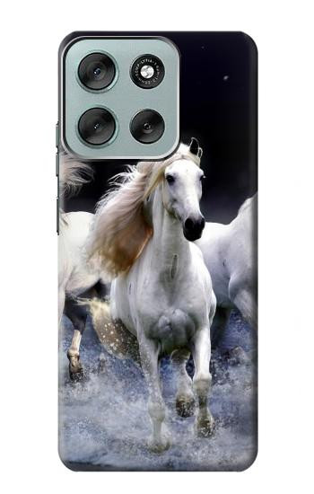 S0246 White Horse Case For Motorola Moto G56