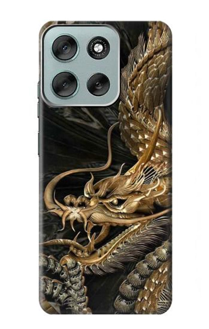 S0426 Gold Dragon Case For Motorola Moto G56
