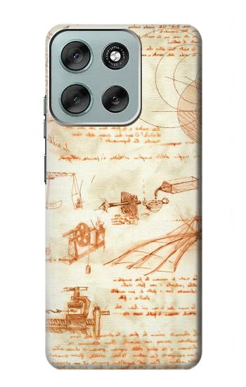 S0566 Technical Drawing Da Vinci Case For Motorola Moto G56