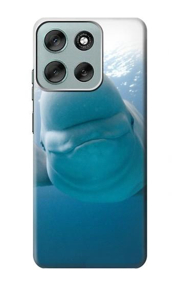 S1801 Beluga Whale Smile Whale Case For Motorola Moto G56