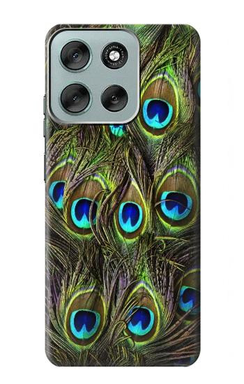 S1965 Peacock Feather Case For Motorola Moto G56