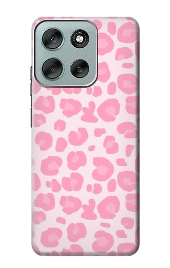 S2213 Pink Leopard Pattern Case For Motorola Moto G56
