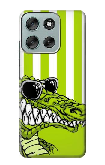 S2323 Funny Green Alligator Crocodile Case For Motorola Moto G56