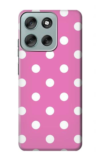 S2358 Pink Polka Dots Case For Motorola Moto G56
