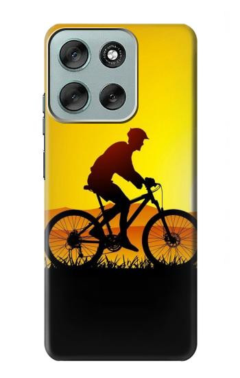 S2385 Bicycle Bike Sunset Case For Motorola Moto G56