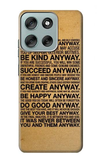 S2513 Mother Teresa Anyway Quotes Case For Motorola Moto G56