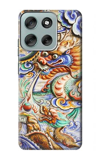 S2584 Traditional Chinese Dragon Art Case For Motorola Moto G56