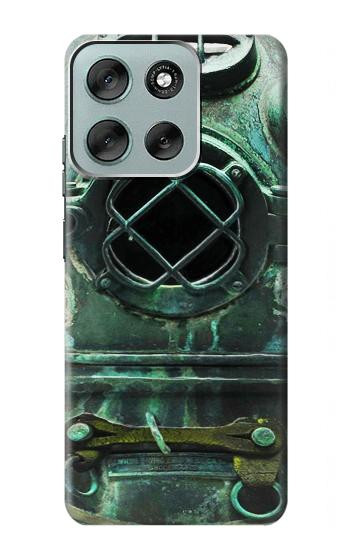 S2632 Antique Vintage Deep Sea Diver Helmet Case For Motorola Moto G56