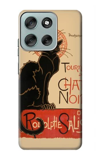 S2739 Chat Noir Black Cat Vintage Case For Motorola Moto G56