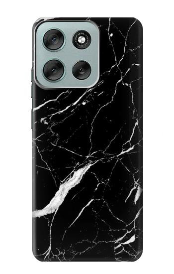S2895 Black Marble Graphic Printed Case For Motorola Moto G56
