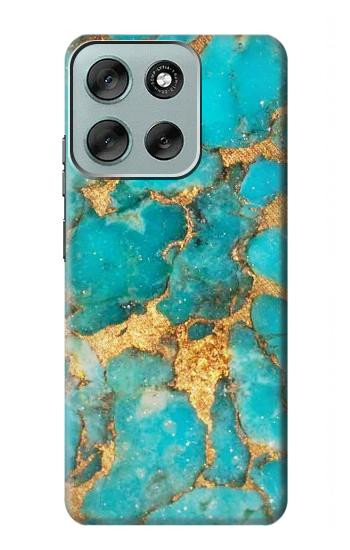 S2906 Aqua Turquoise Stone Case For Motorola Moto G56