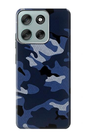 S2959 Navy Blue Camo Camouflage Case For Motorola Moto G56