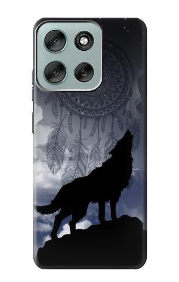 S3011 Dream Catcher Wolf Howling Case For Motorola Moto G56