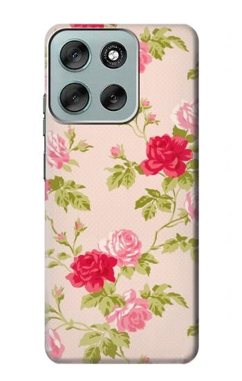 S3037 Pretty Rose Cottage Flora Case For Motorola Moto G56
