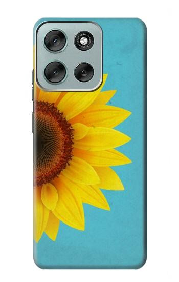 S3039 Vintage Sunflower Blue Case For Motorola Moto G56