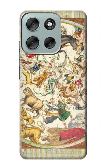 S3145 Antique Constellation Star Sky Map Case For Motorola Moto G56