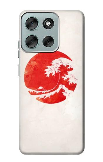S3237 Waves Japan Flag Case For Motorola Moto G56