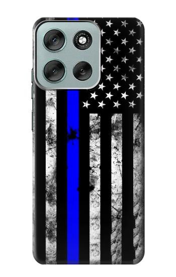S3244 Thin Blue Line USA Case For Motorola Moto G56