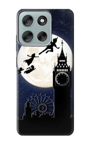 S3249 Peter Pan Fly Full Moon Night Case For Motorola Moto G56