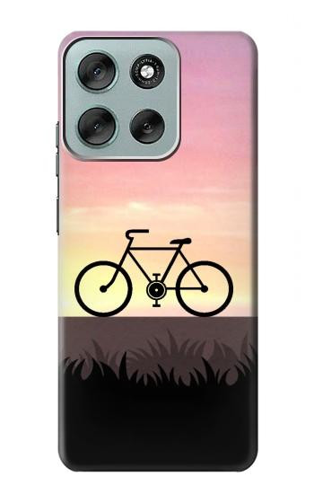 S3252 Bicycle Sunset Case For Motorola Moto G56