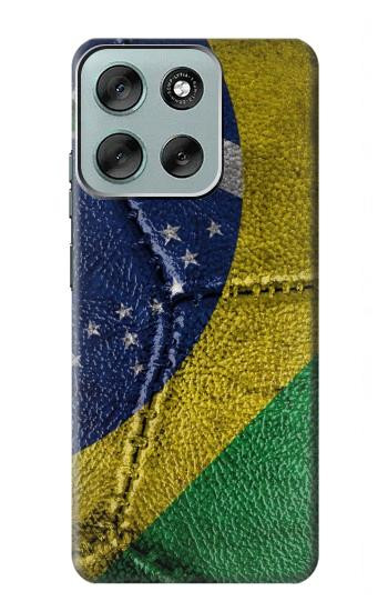 S3297 Brazil Flag Vintage Football Graphic Case For Motorola Moto G56