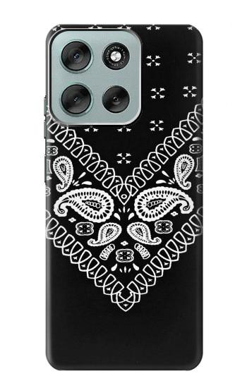 S3363 Bandana Black Pattern Case For Motorola Moto G56