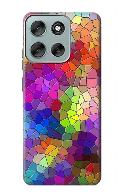 S3677 Colorful Brick Mosaics Case For Motorola Moto G56