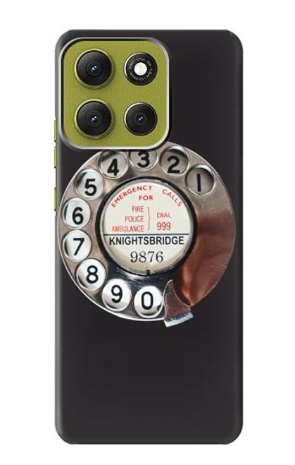 S0059 Retro Rotary Phone Dial On Case For Motorola Moto G86