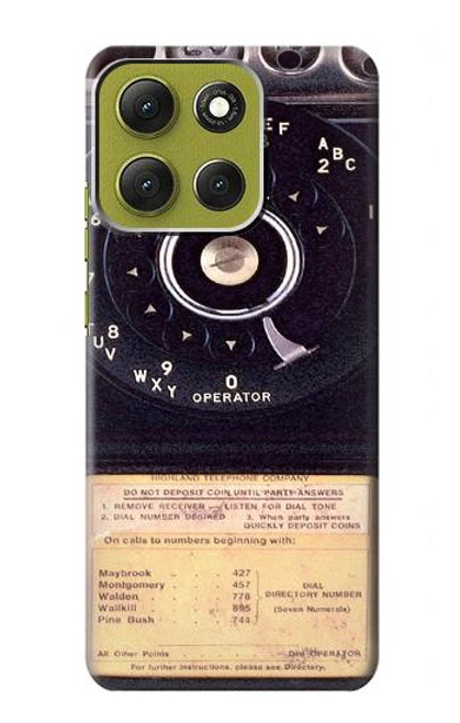 S0086 Payphone Vintage Case For Motorola Moto G86
