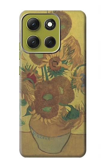 S0214 Van Gogh Vase Fifteen Sunflowers Case For Motorola Moto G86
