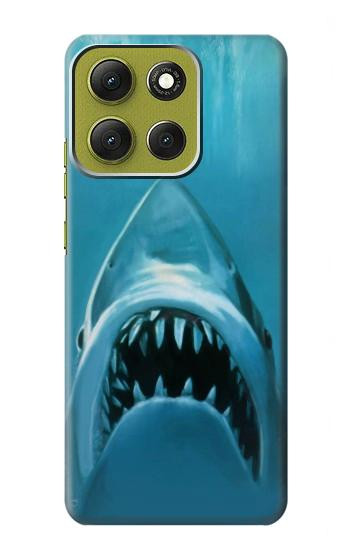 S0830 White Shark Case For Motorola Moto G86