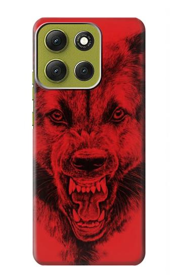 S1090 Red Wolf Case For Motorola Moto G86