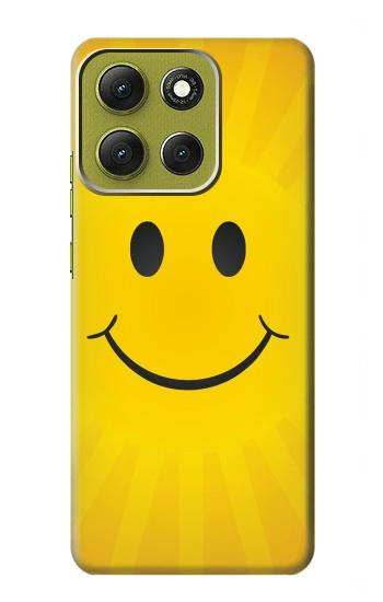 S1146 Yellow Sun Smile Case For Motorola Moto G86