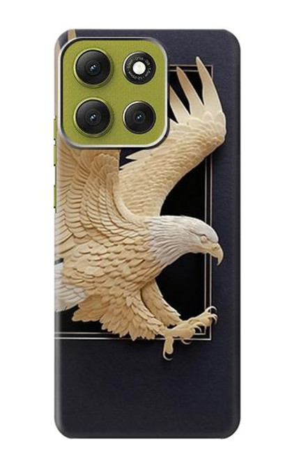 S1383 Paper Sculpture Eagle Case For Motorola Moto G86