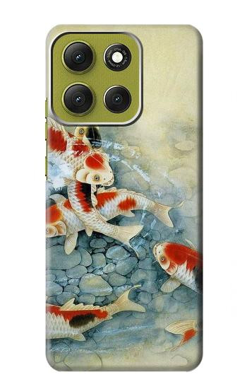 S1654 Koi Carp Fish Art Painting Case For Motorola Moto G86