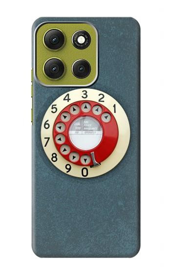 S1968 Rotary Dial Telephone Case For Motorola Moto G86