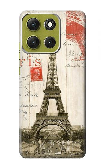 S2108 Eiffel Tower Paris Postcard Case For Motorola Moto G86