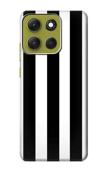 S2297 Black and White Vertical Stripes Case For Motorola Moto G86
