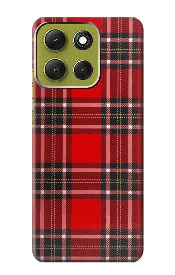 S2374 Tartan Red Pattern Case For Motorola Moto G86
