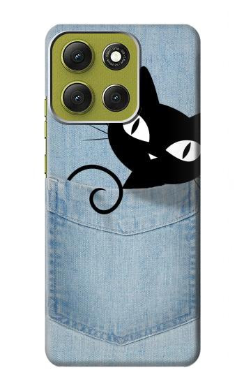 S2641 Pocket Black Cat Case For Motorola Moto G86